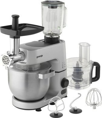 Gorenje Gorenje kitchen machine 1500W, display, cup-iron, case-iron +plastic, nozzles-7, silvery MMC1500SCX фото