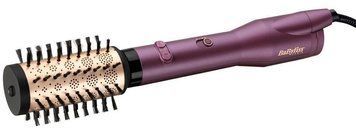 BaByliss Фен-щітка, 650Вт, 2 режими, іоніз-я, хол. обдув, оберт. насадок, кераміка, фіолетовий AS950E фото