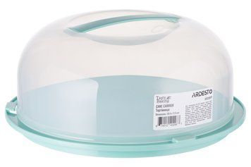 Тортівниця Ardesto Tasty baking з кришкою, 28.4*11.5 см, голубий тіфані AR2328TP фото