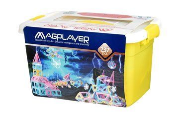 MagPlayer Конструктор магнитный набор бокс 237 эл. (MPT2-237) MPT2-237 фото