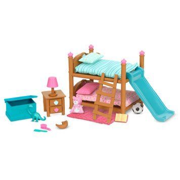Li`l Woodzeez Игровой набор - Двухъярусная кровать для детской комнаты 6169Z фото