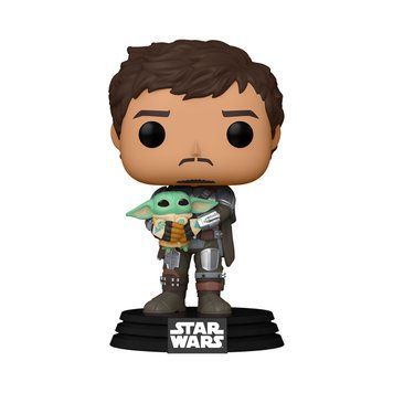 Игровая фигурка FUNKO POP! cерии "Мандалорец" - МАНДАЛОРЕЦ С ГРОГУ 54525 фото