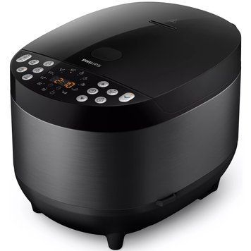 Philips Мультиварка All-in-One 980Вт, чаша-5л, електр. керування , 60 авто. программ, пластик, чорний HD4713/41 фото