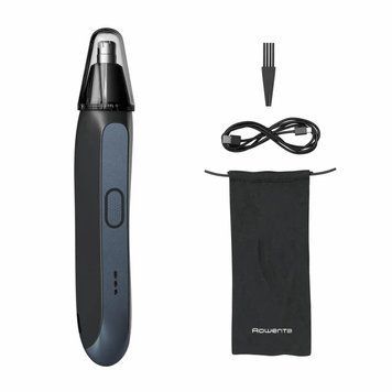 Rowenta Rowenta trimmer Performance for nose and ears, battery, steel, blue TN3720E0 фото
