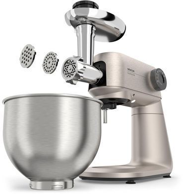 Sencor Кухонна машина Sencor Gordon, 1500Вт, чаша-метал, корпус-метал, насадок-20, метал STM7651WS фото
