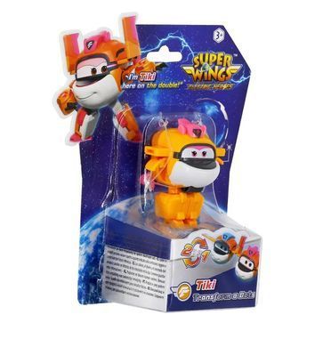 Super Wings Super Wings Transformer Toy Transform-a-Bots Tiki, 12.5cm EU780059 фото