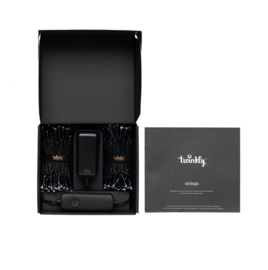 Twinkly Smart LED Гірлянда Twinkly Strings RGBW 400, Gen II, IP44, довжина 32м, кабель чорний TWS400SPP-BEU фото