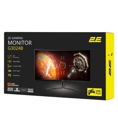 2E Монитор 30" G3024B 2xHDMI, DP, Audio, VA, 2560x1080, 21:9, 200Hz, 1ms, CURVED, FreeSync 2E-G3024B-01.UA фото