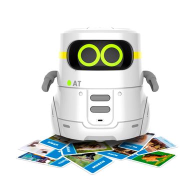 Умный робот с сенсорным управлением и обучающими карточками - AT-ROBOT 2 (белый, озвуч.укр) AT002-01-UKR фото