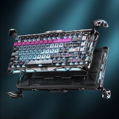 GravaStar Клавиатура механическая Mercury V75 Pro 80keys, Magnetic Jade Gaming, 8K, USB-A, RGB, Cyberpunk GSV75PRO_U_RM_EGRY фото
