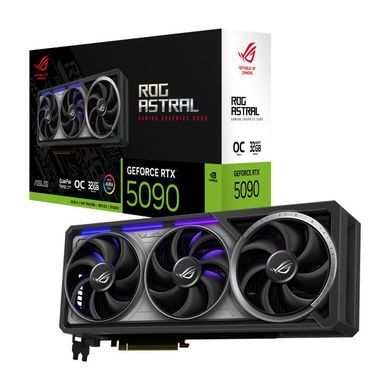 ASUS Видеокарта GeForce RTX 5090 32GB GDDR7 OC ROG-ASTRAL-RTX5090-O32G-GAMING 90YV0LW0-M0NA00 фото