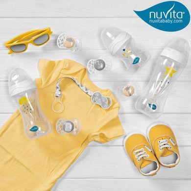 Nuvita Детская бутылочка 6051 Mimic Collection 330мл 4м+ Антиколиковая белая NV6051BIANCO фото