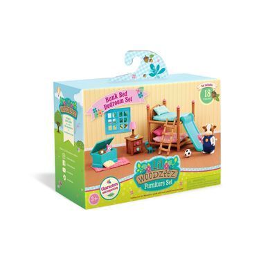 Li`l Woodzeez Игровой набор - Двухъярусная кровать для детской комнаты 6169Z фото