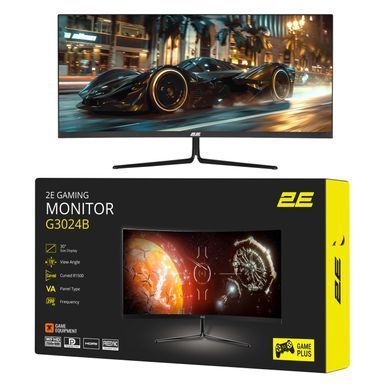 2E Монитор 30" G3024B 2xHDMI, DP, Audio, VA, 2560x1080, 21:9, 200Hz, 1ms, CURVED, FreeSync 2E-G3024B-01.UA фото