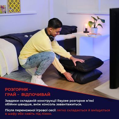 Trust Підлогове крісло GXT 718 RAYZEE, ПУ шкіра, до 125кг, Чорний 25071_TRUST фото