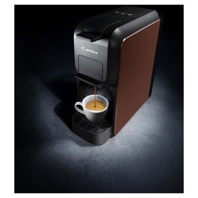 Sencor Кофеварка Catler капсульная Porto, 0.8л, капсулы, молотый кофе, черно-медный ES701PORTOBH фото