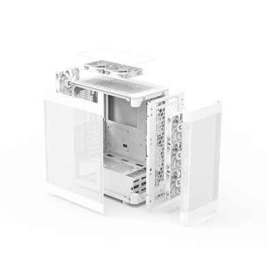 Zalman Корпус I4 без БП 2xUSB3.0, 1xUSB2.0 6x120мм white LED VGA 320мм LCS ready Mesh Side/Front Panel ATX белый I4WHITE фото