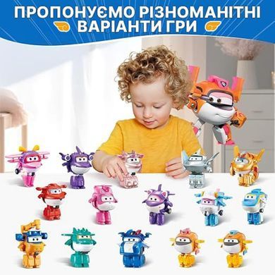 Super Wings Super Wings Transformer Toy Transform-a-Bots Tiki, 12.5cm EU780059 фото
