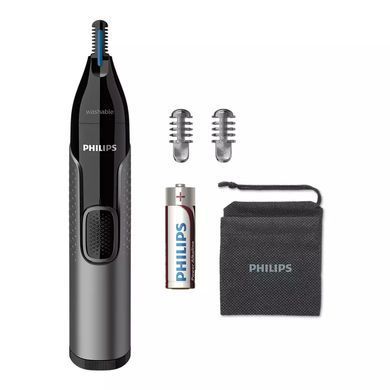 Philips Тример Series 3000, 1хАА, насадок-2, сталь, чорний NT3650/16 фото