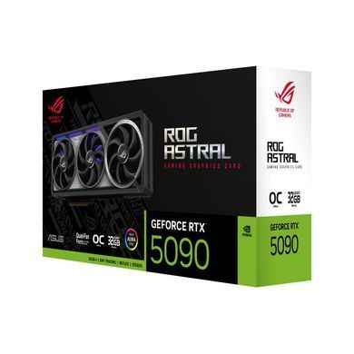 ASUS Видеокарта GeForce RTX 5090 32GB GDDR7 OC ROG-ASTRAL-RTX5090-O32G-GAMING 90YV0LW0-M0NA00 фото
