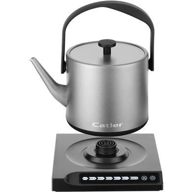 CATLER Електрочайник Catler 0.6л, Strix, заварник, нерж. сталь, підтримка температури, сенс. керув., сірий BM504BEATRICE фото