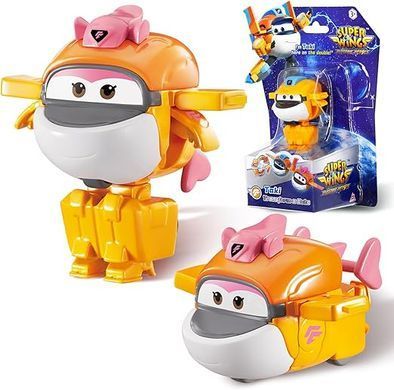 Super Wings Super Wings Transformer Toy Transform-a-Bots Tiki, 12.5cm EU780059 фото