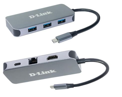 D-Link USB-Концентратор DUB-2335 3xUSB3.0, 1xUSB-C/PD, 1xHDMI 1.4b, 1xGE, USB-C DUB-2335 фото