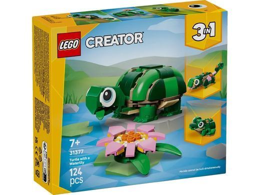 LEGO Конструктор LEGO Creator Черепаха з квіткою водяної лілії 31377 фото