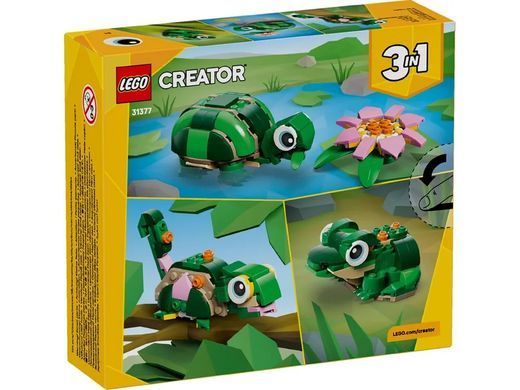 LEGO Конструктор LEGO Creator Черепаха з квіткою водяної лілії 31377 фото