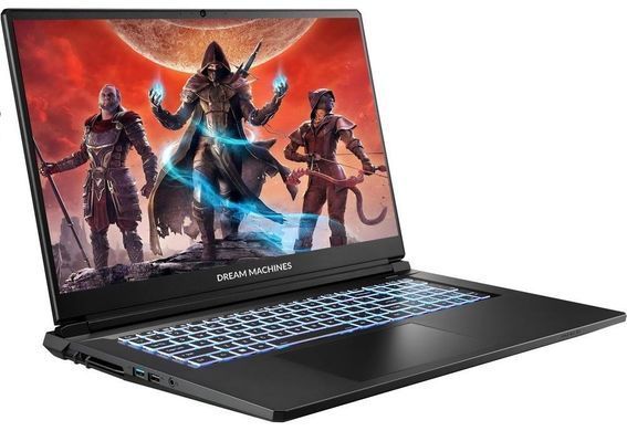 Dream Machines Ноутбук Dream Machines RT5060-17 17.3FHD IPS, AMD AI 7 350, 32GB, F1TB, NVD5060-8, DOS, чорний RT5060-17UA24 фото
