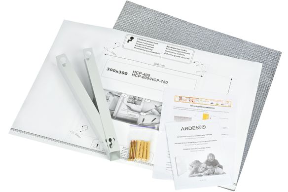Обігрівач керамічна панель Ardesto HCP-400WT, 400Вт, 8м2, мех. керування, IP54, білий - купити в інтернет-магазині Coolbaba Toys