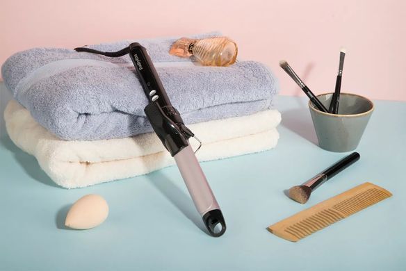 BaByliss Плойка, 300Вт, темп.режимів-10, D -25mm, 110-180С, метал, чорний C325E фото