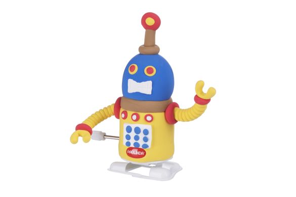 Масса для лепки Paulinda Super Dough Robot заводной механизм (шагает), желтый PL-081178-2 фото