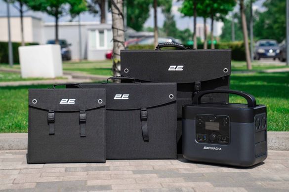 Портативна сонячна панель 2E, DC 100 Вт, USB-С 45 Вт, USB-A 24 Вт 2E-LSFC-100 фото