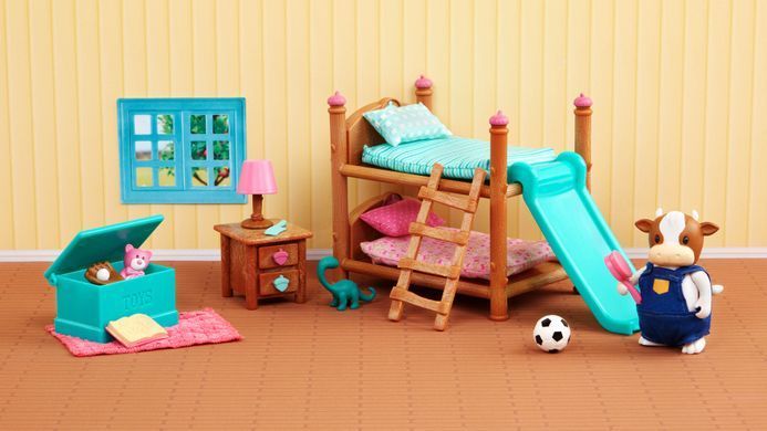 Li`l Woodzeez Игровой набор - Двухъярусная кровать для детской комнаты 6169Z фото