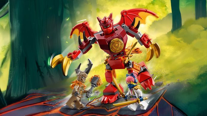 LEGO Конструктор LEGO Ninjago Бойовий набір робота Дракона Кая 71851 фото