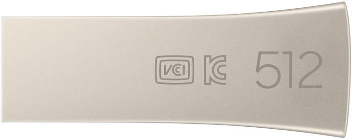 Samsung Накопичувач 512GB USB 3.1 Type-A Bar Plus Срібний MUF-512BE3/APC фото