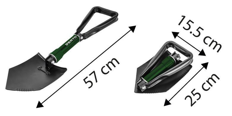 Verto Лопата складная, 58см, 0.96кг 15G075 фото