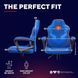 Trust Крісло GXT 703SM Revvo, ПУ шкіра, Foldable Armrests, синій 3 - магазин Coolbaba Toys