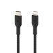 Belkin Кабель USB-C > Lightning заряджання/синхронізації 2м, 30Вт, Type-C, плетений, чорний 3 - магазин Coolbaba Toys