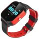 Дитячий GPS годинник-телефон GOGPS ME К23 чорний з червоним 1 - магазин Coolbaba Toys