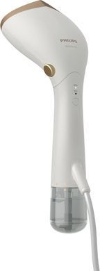Philips Отпариватель компактный Series 7000, 1500Вт, 100 и 200мл, паровой удар -28гр, перчатка, чехол, нерж. сталь, белый STH7030/10 фото