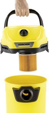 Karcher Пылесос профессиональный WD 3 V-17/4/20 1000Вт контейнер 17л 4.53кг 1.628-127.0 фото