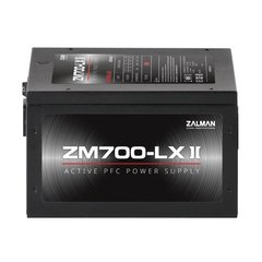 Блок питания Zalman LXII (700W), 83%, 120mm, 1xMB 24pin(20+4), 1xCPU 8pin(4+4), 3xMolex, 6xSATA, 4xPCIe 8pin(6+2) ZM700-LXII фото