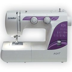 Швейна машина Lеader Agat електромех., 70 Вт, 22 швейні операції, LED, білий/фіолетовий AGAT фото