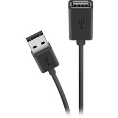 Кабель Belkin USB-AM > USB-AF, 3м, чорний F3U153BT3M фото