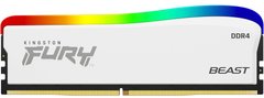 Kingston Пам'ять ПК DDR4 16GB 3600 FURY Beast White RGB SE KF436C18BWA/16 фото