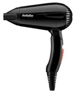 BaByliss Фен дорожній, 2000Вт, 2 режими, складна ручка, чорний 5344E фото