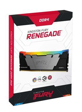 Kingston Память ПК DDR4 64GB KIT (32GBx2) 3600 FURY Renegade RGB KF436C18RB2AK2/64 фото