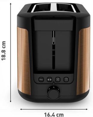 Tefal Тостер Tefal Coppertinto 850Вт, разморозка, пластик, бронзовый